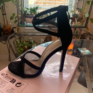 Elegant Black Strappy Heels